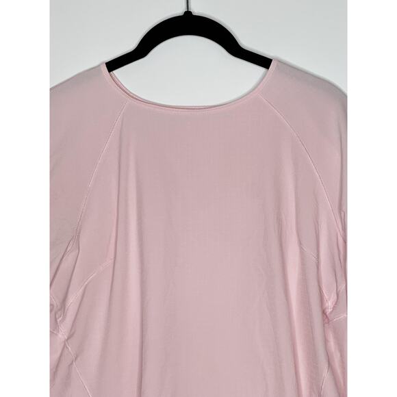 Lululemon Shirt Womens 8 Pink Running Stretch Thumbholes Athletic Workout - Picture 4 of 12